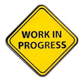 Pinsanity 'Work In Progress' Sign Enamel Lapel Pin