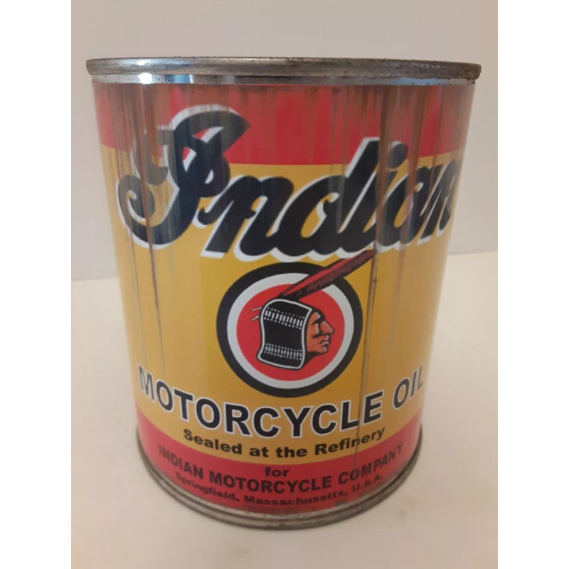 Indian Motorcycles Rusty Indian Motorcycle Oil Can 1 qt -