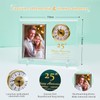 Dxaeuqr 25th Wedding Anniversary Quartz Clock Gifts for Couple,25th, 25th