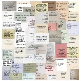 BYMUU 120 Pieces Motivational Quotes Stickers, Inspirational Stickers, Famous Words Scrapbook Stickers for Junk Journal Bullet Journal Planner