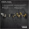 KOHLER 35726-2MB K-35726-2MB Garbage Disposal Air Switch Button, Vibrant Brushed