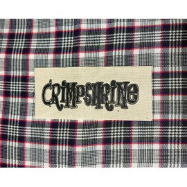 Crimpshrine Logo DIY Patch- Punk Crust Black Flag Off Leftover Crack Oi