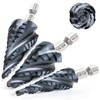 Matework M35 Cobalt Step Drill Bit Set, Four Spiral Flute