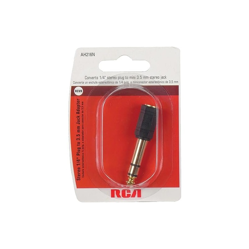 RCA AH216 Stereo Headphone Adapter Plug