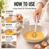 2 Pack Stainless Steel Mini Whisks Spring Coil Wire Egg