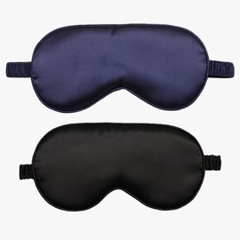 2pcs Eye Shade Cover,Sleep Mask,Green Silk Eye Shade Cover,Silk Eye Masks with Adjustable Strap,Breathable Eye Mask for Sleeping,Travel