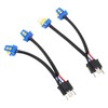 2pcs Headlight Bulb Conversion Wire 9003 H4 TO 9005 9006