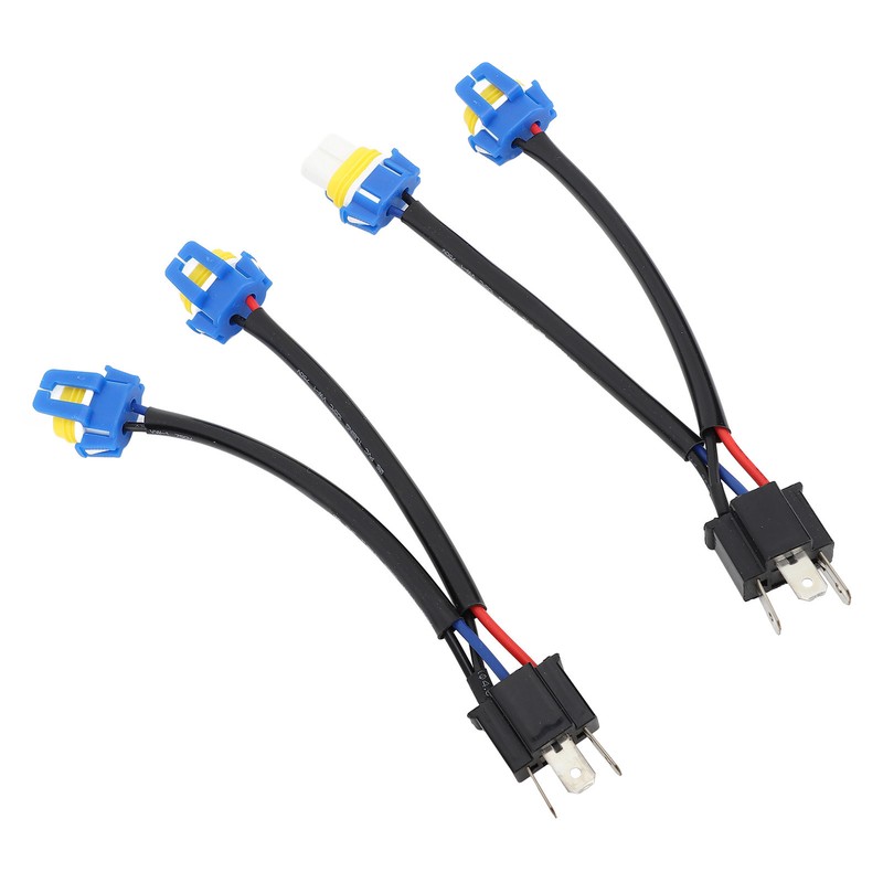 2pcs Headlight Bulb Conversion Wire 9003 H4 TO 9005 9006