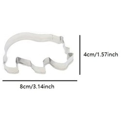 ZDYWYZJ Rhinoceros Shaped Cookie Cutter