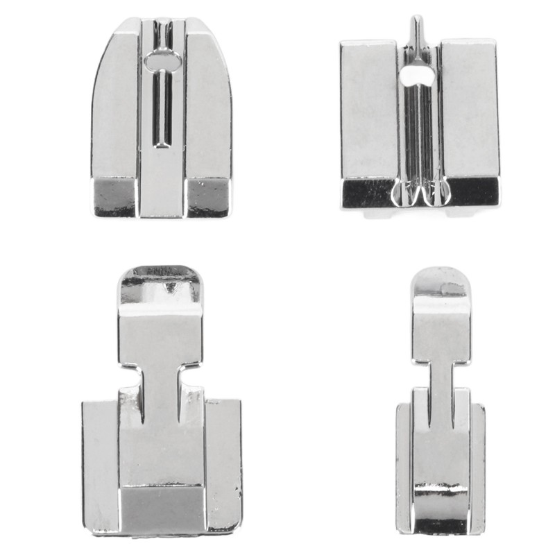 4Pcs Zipper Presser Foot Parallel Grooves Easy Operation Edge Design