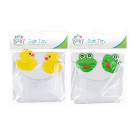 JKG® Baby Bath Toy Organiser Net Bag - Kids Bath Toy Tidy Storage Bag With Suction Cups | Baby Mesh Net Toy Holder Organiser Unit Basket Bag For Kids | Keep Bathtub Water Toys Mold Free