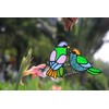 HAOSUM Amante Birds Tiffany - Adorno para colgar ventanas con
