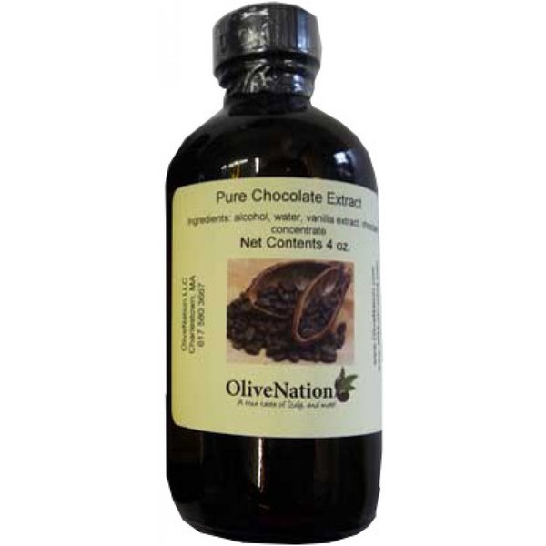 OliveNation Chocolate Extract - Kosher Certified, Gluten Free Flavored With Caramel - 4 oz