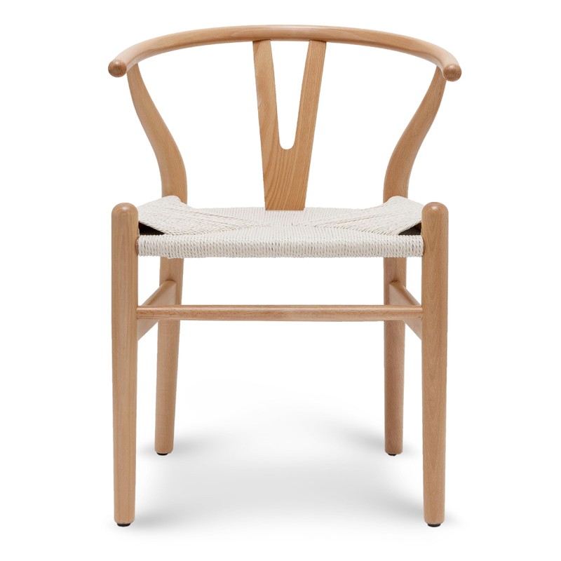 POLY & BARK Weave Chair, Single, Natural