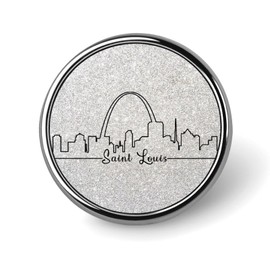 BESTORLOVE Enamel Pins Bulk Set Pins America Saint Louis Skyline Pins For Backpacks State Location City State Custom Buttons Town Name Abstract State Pride Fashion Accessory For Backpacks Decor