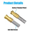 Yakamoz 3PCS Titanium Spot Weld Cutter Kit Set HSS CO