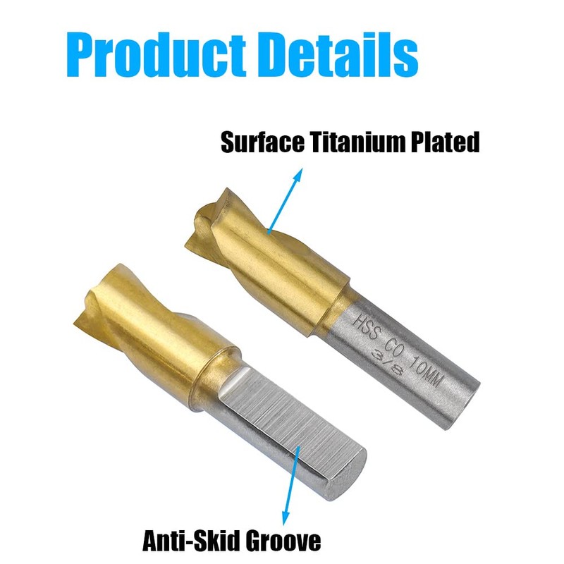 Yakamoz 3PCS Titanium Spot Weld Cutter Kit Set HSS CO