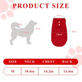 4 Pcs Dog T-Shirt Dog Clothes Collared Polo T-Shirts Premium Cotton Puppy Breathable Costumes Doggy Clothes Outfit Apparel Coats for Small Medium Pets Kitten (Blue, Green, Red, Yellow) - Medium