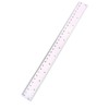3pcs Rulers, Plastic 12-Inch Long Ruler, Clear Construction-Ruler with Centimeters