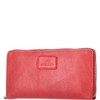 The Skandinavian Brand Lady Zip Wallet Washed Leather Red, red,