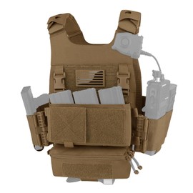 PETAC GEAR Low Profile MOLLE Vest Set for Men -Quick Release Tactical Elastic Cummerbund with Mini Drop Pouch（CB）