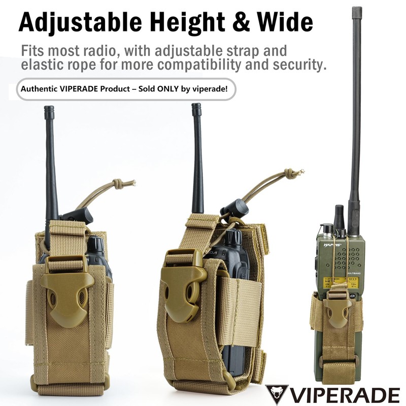 Viperade Versatile Radio Holder, Radio Pouch for Belt, Adjustable Radio