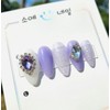 Berry Perry Twinkle Handmade nail tip - square / 베리