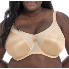 Goddess Women's Plus Size Yvette Seamless Banded Full Coverage Underwired Bra, Sand, 52DD