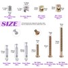 125Pcs 3 in 1 Furniture Cabinet Fixing Screw Locking Cam
