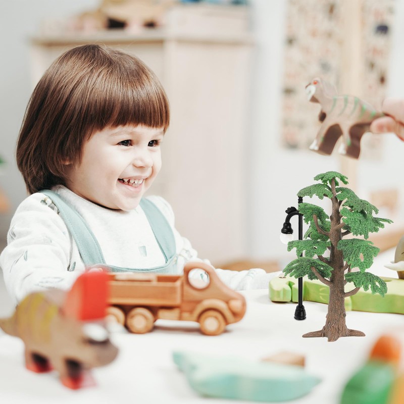 Toyvian Tree Model Fake Miniature Trees Train Railways Architecture Landscape