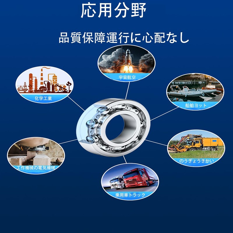 LeTradeJP Bearings MR608ZZ DDL-608ZZ Miniature Bearings Ball Bearings Inner Diameter