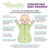 Woombie Convertible Swaddle Blanket with Vent, Twilight/Heathered Gray, 5-13 Pound