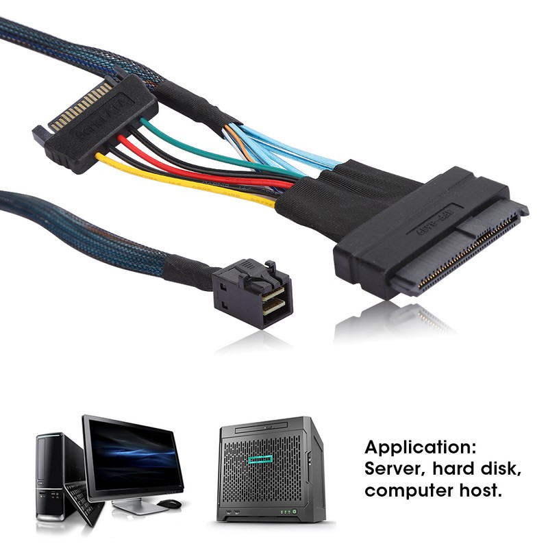 SAS Cable SFF8643 to SFF8639 15P Power Line MINI Server