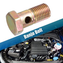 MACHSWON 2 Set Car Banjo Bolt Brake Fitting Adapter Kit with 14mm Washers M14x1.5 Brake Line Thread Single Banjo Bolt