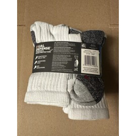 FRUIT OF THE LOOM YOUTH UNISEX CREW SOCKS, WHITE, SIZE MEDIUM