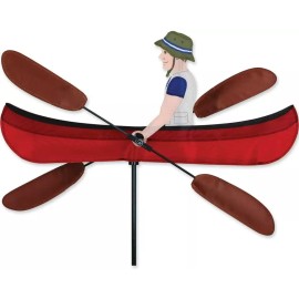 Premier Designs 20" CANOE Whirligig Wind Spinner-Garden Stake by Premier Kites