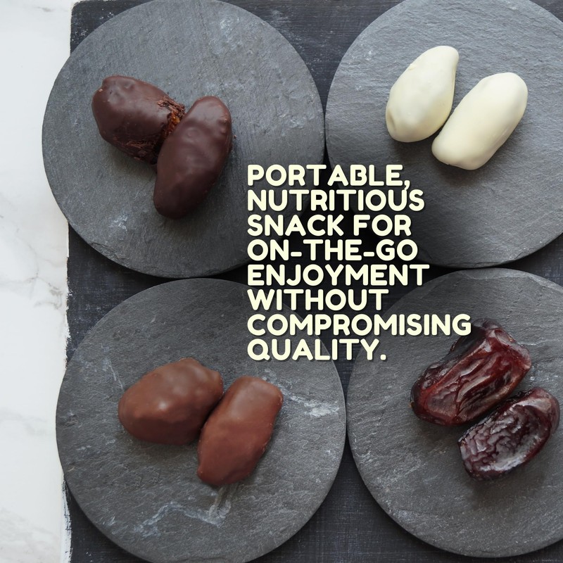 Kitchen & Love Milk Chocolate Covered Almond Stuffed Dates in