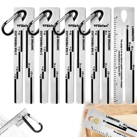 5 Packs 4/09 Shingle Gauge, Roof Gauge Tool, Pitch Gauge Roofing with Carabiner for Measuring and Analyzeing The Thickness of Roof Shingle