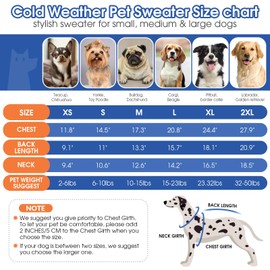 Queenmore XXL Dog Sweater,Large Dog Sweaters for Dogs Girls Boys,Xmas Turtleneck Pullover Dog Sweaters for Large Dogs,Cold Weather Doggie Sweatshirt Knitwear for Golden Retriever,Labrador(Purple,XXL)