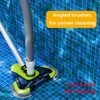 Upgrade Pool Vacuum Head with Wheels & Side Brushes, Universal
