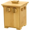 Bits and Pieces Wooden Puzzle Box Bamboo Tower Design Puzzle