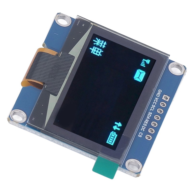 7Pin 1.54in IPS Display Module SPD0301 Drive IC 128X64 SPI