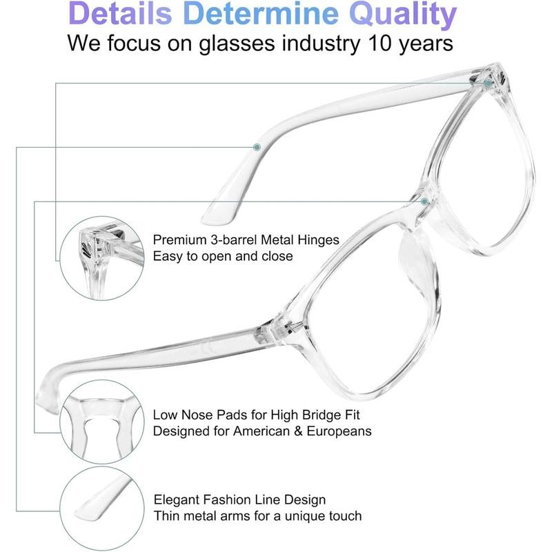 Blue Light Glasses,Christmas gifts,Computer Gaming Glasses, Preppy Style Minimalist Blocking