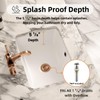 16"W x 12"D Undermount Bathroom Sink Rectangular Small, Los Flexi