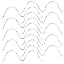 Toilet Chain, Stainless Steel Flapper Chain Replacement Kit, Durable & Rust-Proof, Easy Installation, For Toilet Tank Flush Lever (10pcs, Silver)