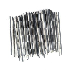 FainWan 20pcs Breakaway Pin Header, 40 Pin 2.54mm Straight Single Row Male Pin Header Connector Compatible with Ar-duino Prototype Shield