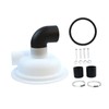 WeiLaiKeQi Vacuum Dust Separator, Dust Collector with Elbow, Woodworking Sand
