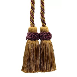 DÉCOPRO (TM) Curtain Tieback, Color# LX09 - Golden Brown Beige [Sold Individually]