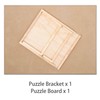 Becko US 1000-pc Jigsaw Puzzle Board with Bracket/Stand, Portable Jigsaw