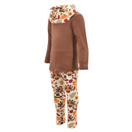 Unique Baby Juego de 3 leggings de peregrino para niñas de Acción de Gracias, Impresión peregrina, 10 Años